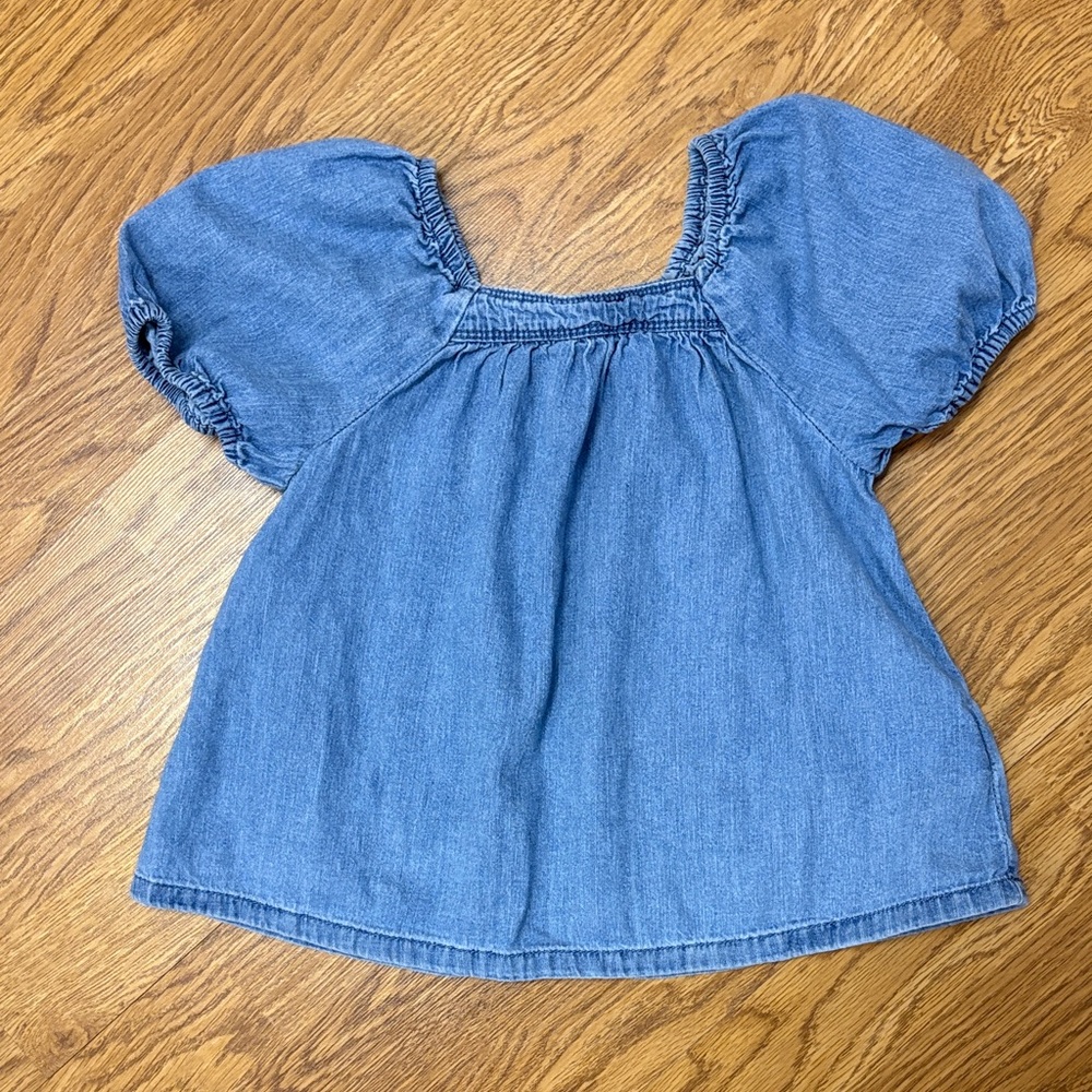 GAP Kids Blue Denim Blouse